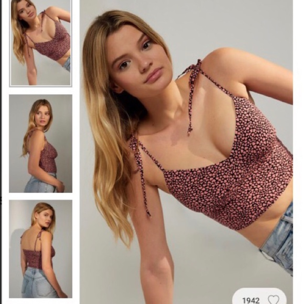 Heart printed tank top